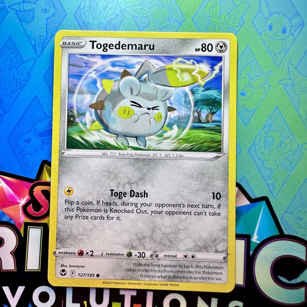 togedemaru (127/195) - common — pokémon: silver tempest